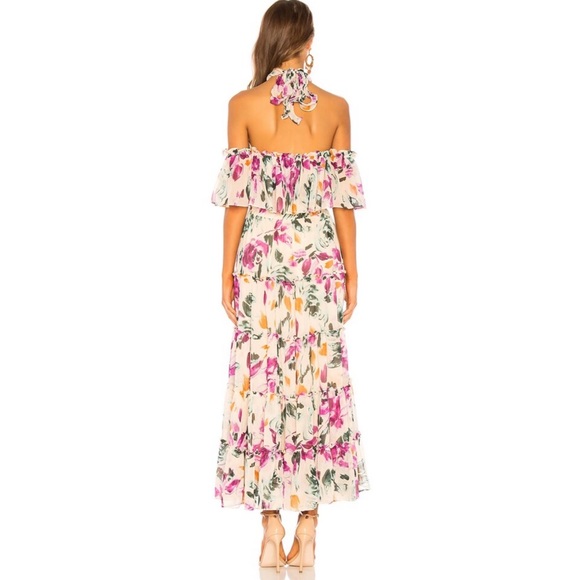 NWT MISA Mila Ruffled Pink Dress sz S - Picture 4 of 14